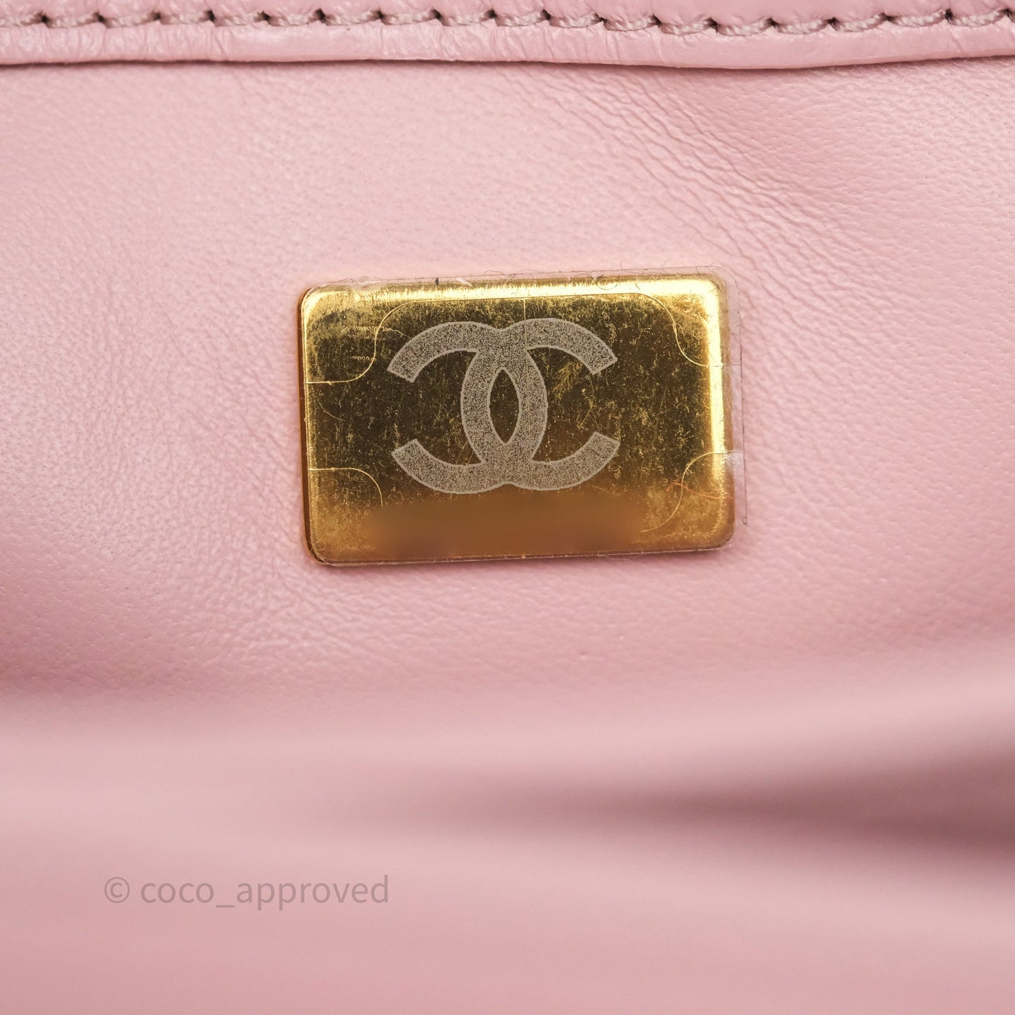 Chanel Mini Color Match Flap Quilted Pink Lambskin Aged Gold Hardware