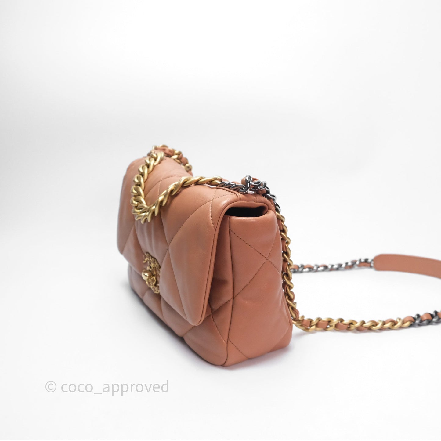 Chanel 19 Small Caramel Mixed Hardware