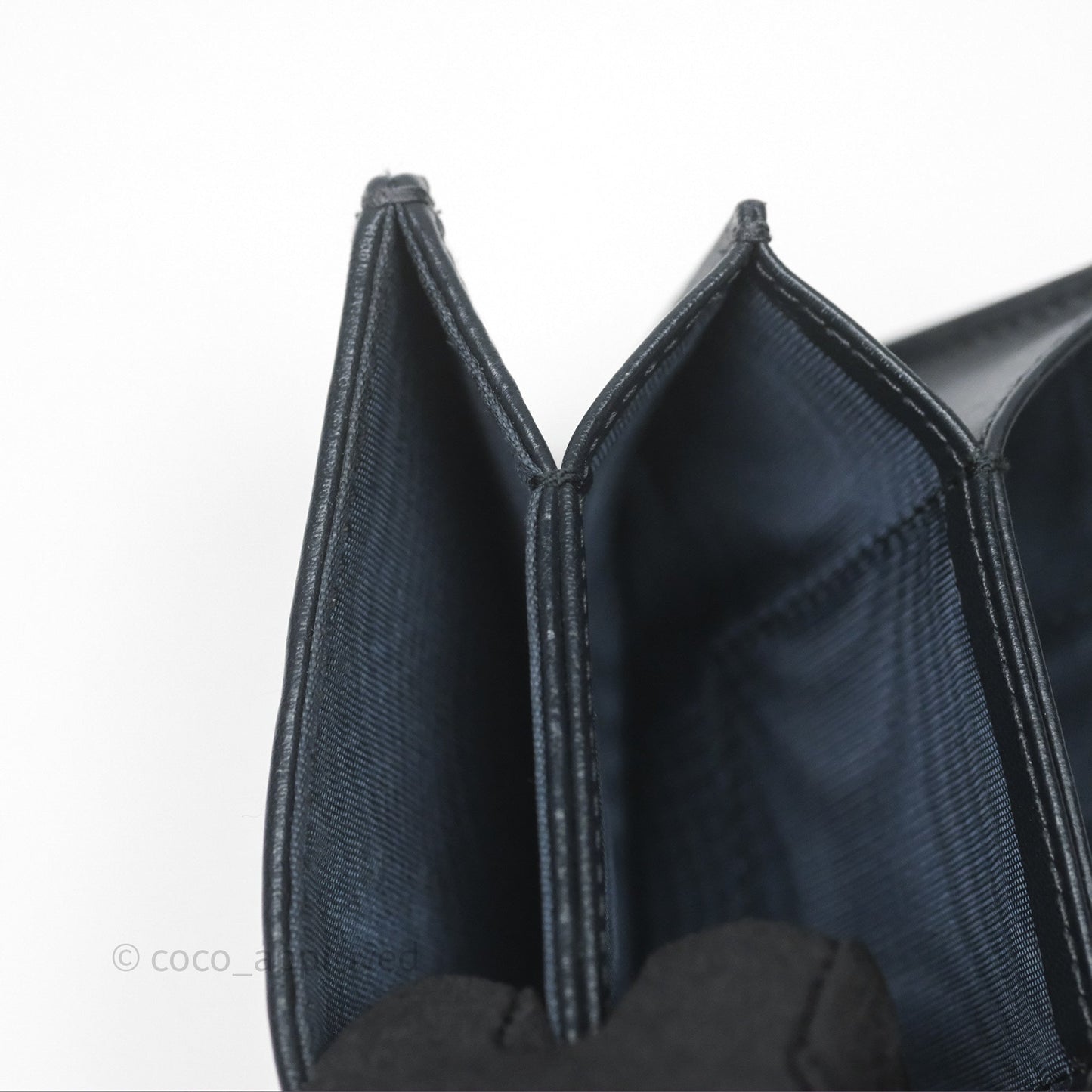 Christian Dior 5-Gusset Card Holder Blue Dior Oblique Jacquard