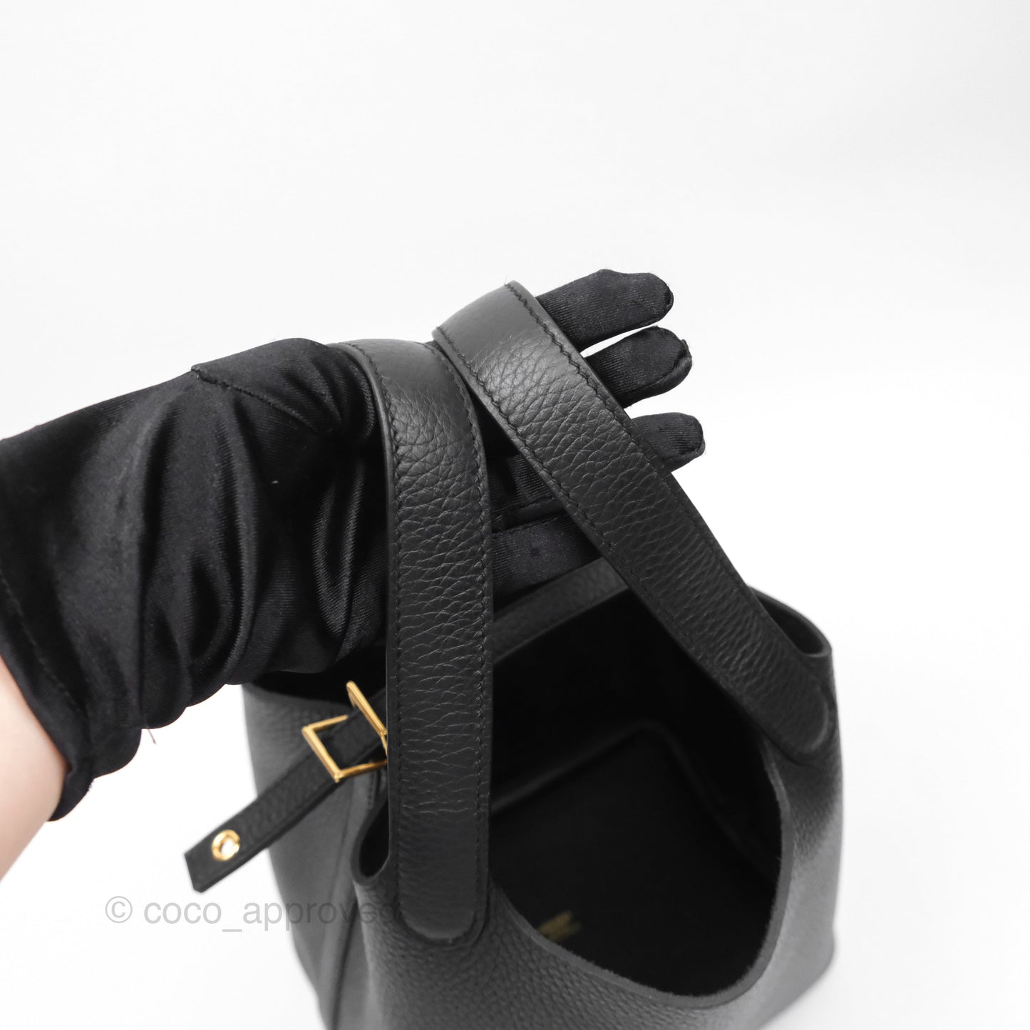 Hermès Picotin Lock 18 Noir 89 Taurillon Clemence Gold Hardware