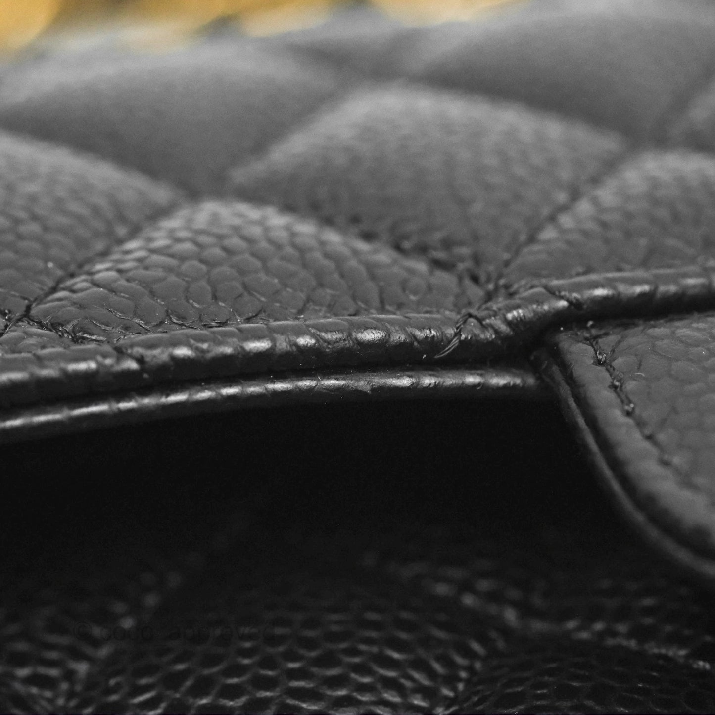 Chanel Small Classic Flap Quilted Black Caviar Gold Hardware