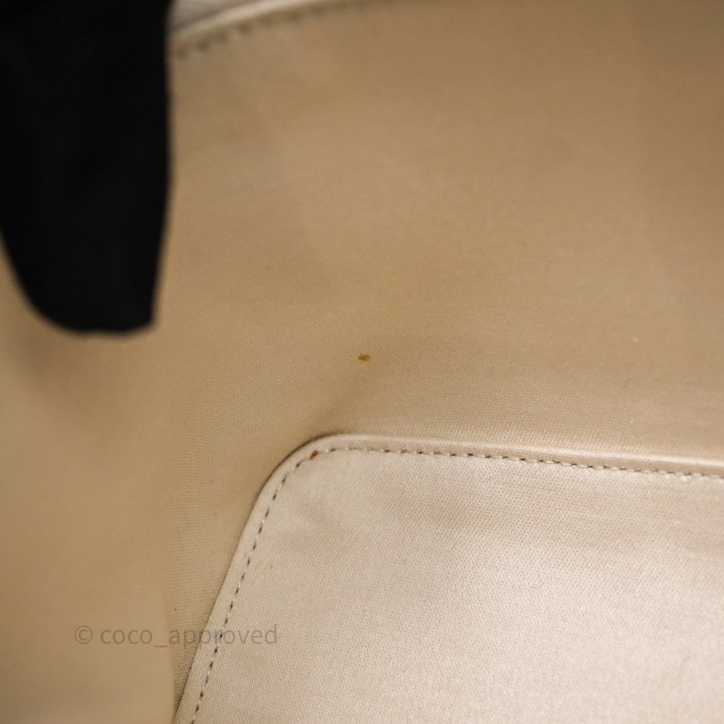 Miu Miu Shearling Vanity Case White Gold Hardware