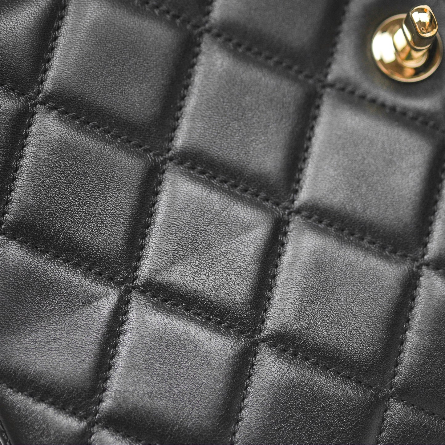 Chanel Trendy CC Flap Clutch Bag Black Lambskin Gold Hardware