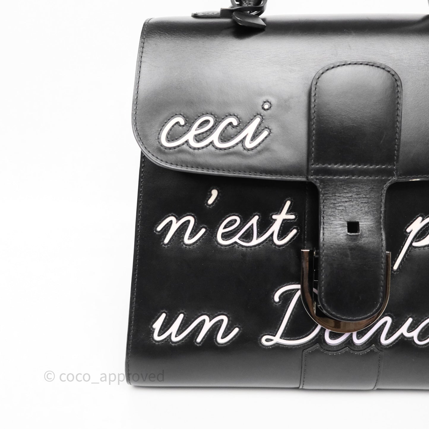 Delvaux Brillant L'Humour MM Black Calfskin