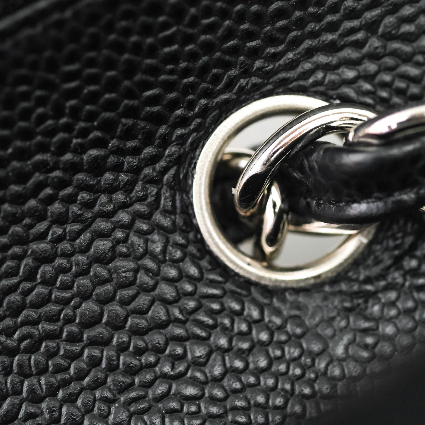 Chanel Jumbo Double Flap Black Caviar Silver Hardware⁣⁣
