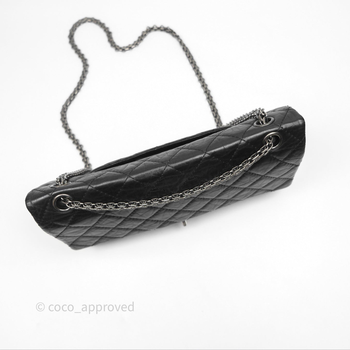 Chanel Quilted Reissue 226 Aged Calfskin Black Ruthenium Hardware