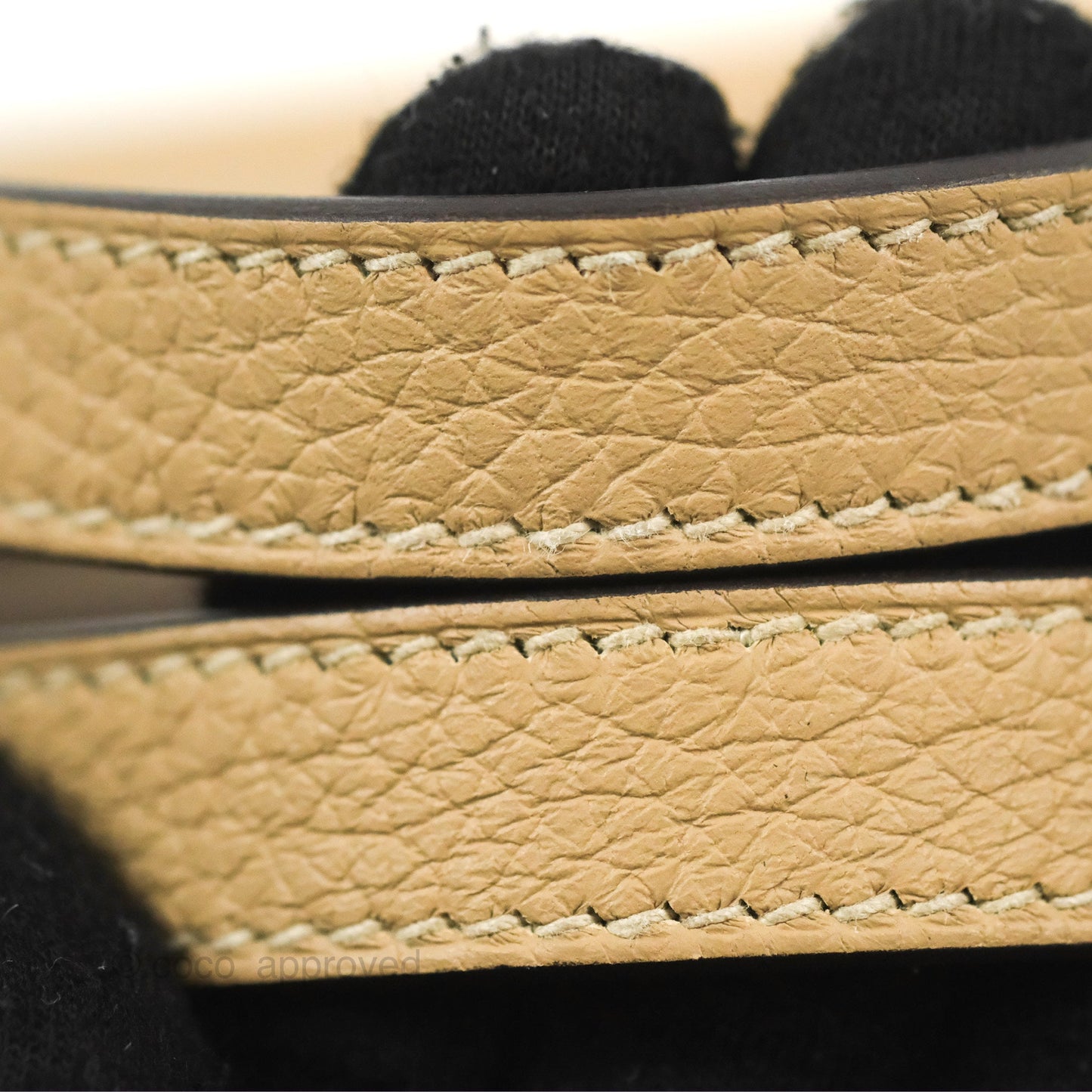 Hermès Halzan 25 Trench/Etoupe Clemence Gold Hardware
