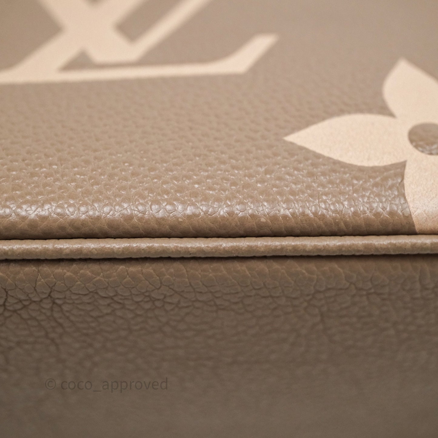 Louis Vuitton Bagatelle Bag Monogram Empreinte Beige