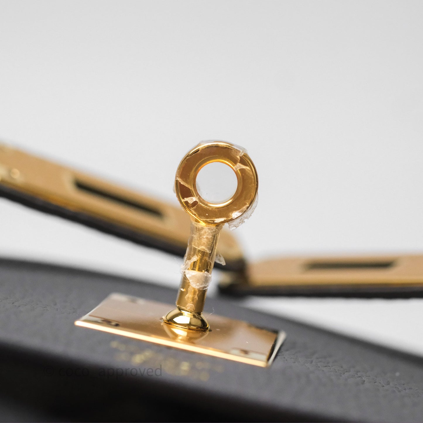 Hermès Kelly II 28 Retourne Etain 8F Togo Gold Hardware
