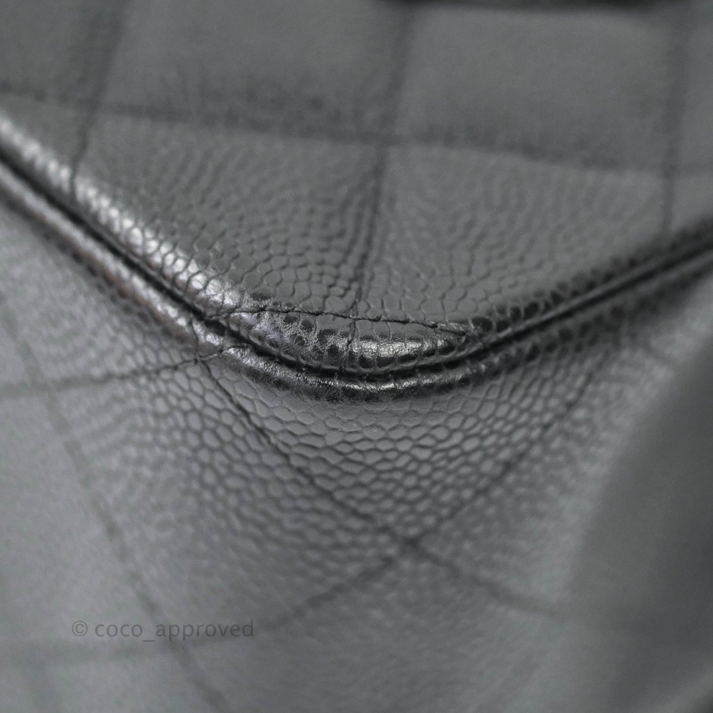 Chanel Jumbo Double Flap Black Caviar Silver Hardware⁣⁣