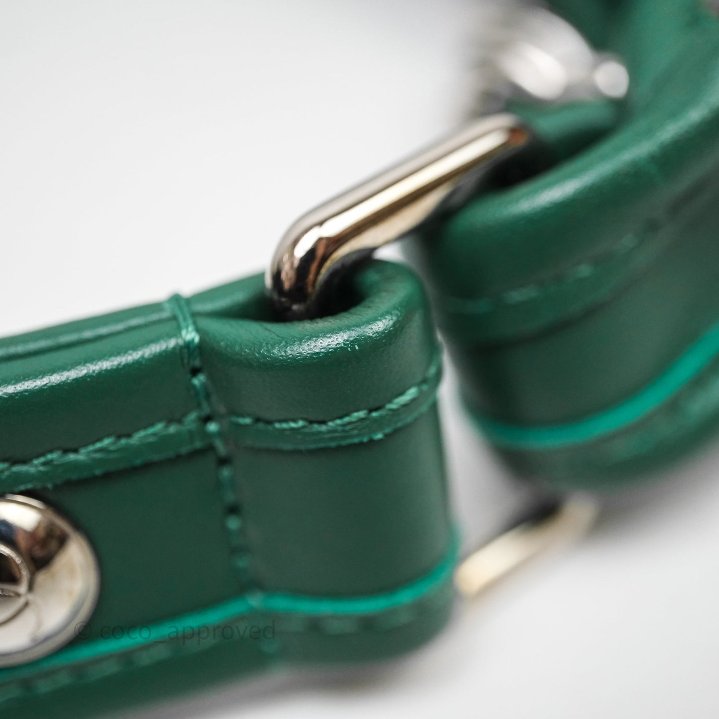 Chanel Tweed Jungle Stroll Hobo Bag Green Silver Hardware