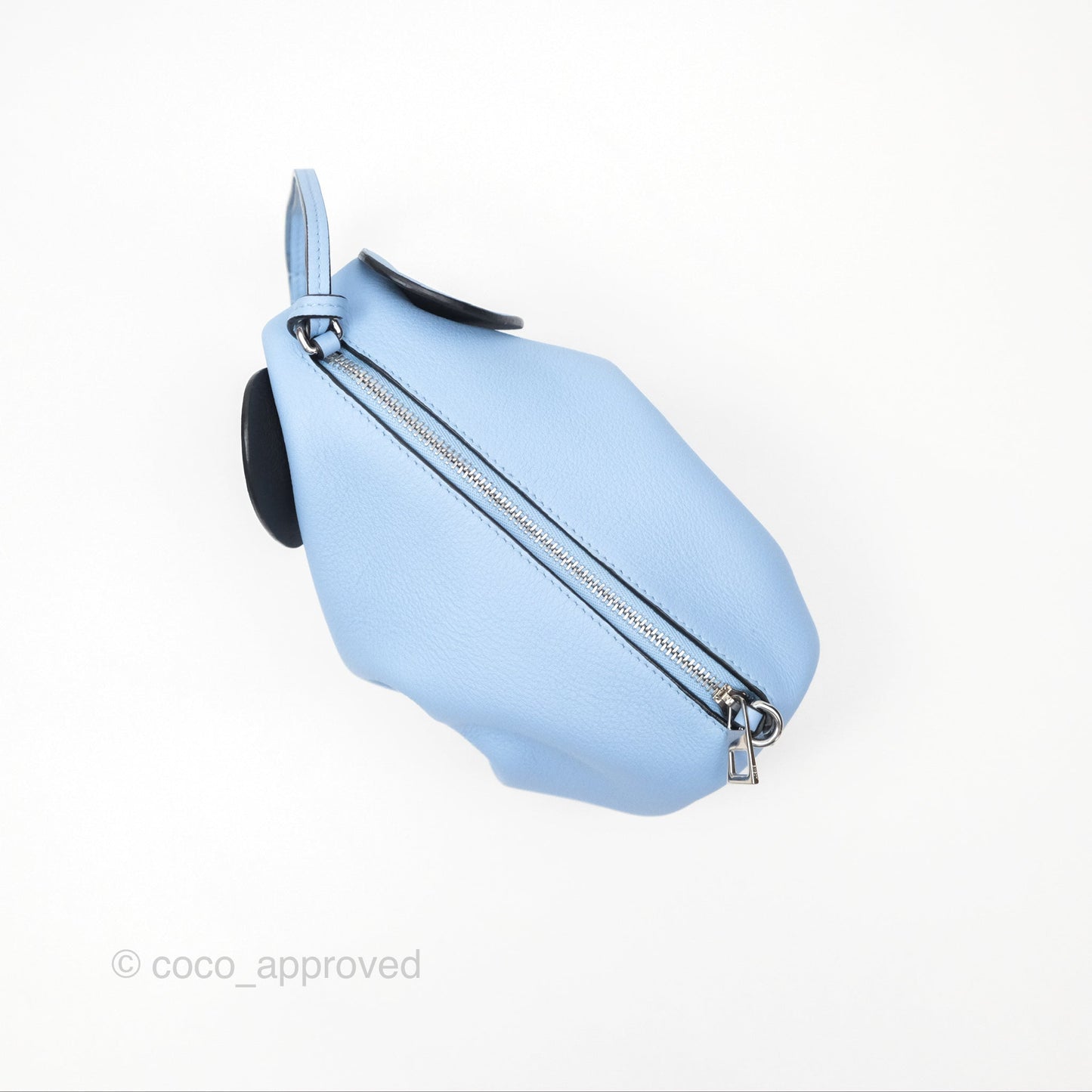 Loewe Elephant Bag In Classic Calfskin Blue