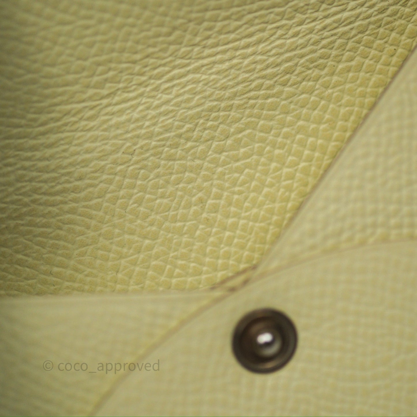 Hermès Calvi Card Holder Jaune Milton I8 Epsom