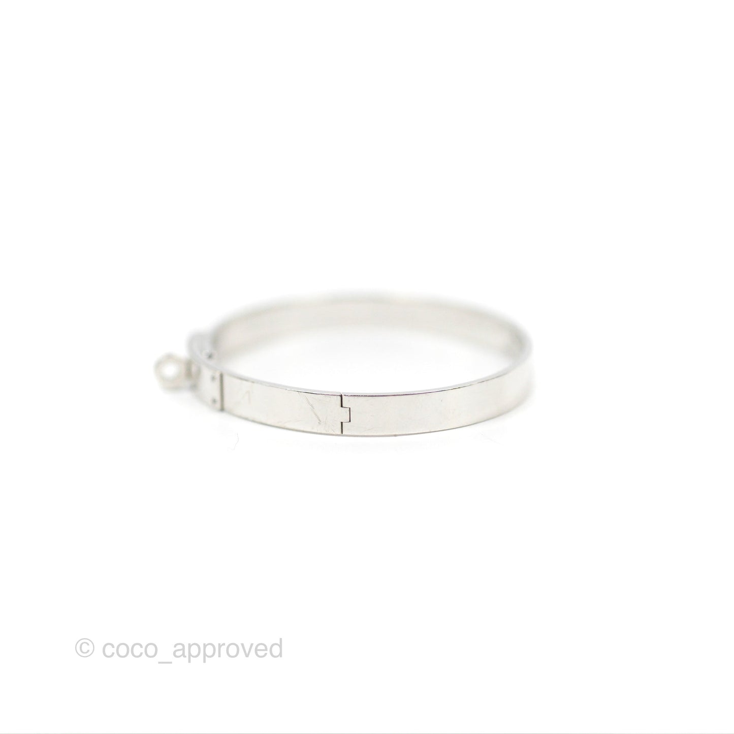 Hermès Kelly Bracelet PM 4 Diamonds White Gold