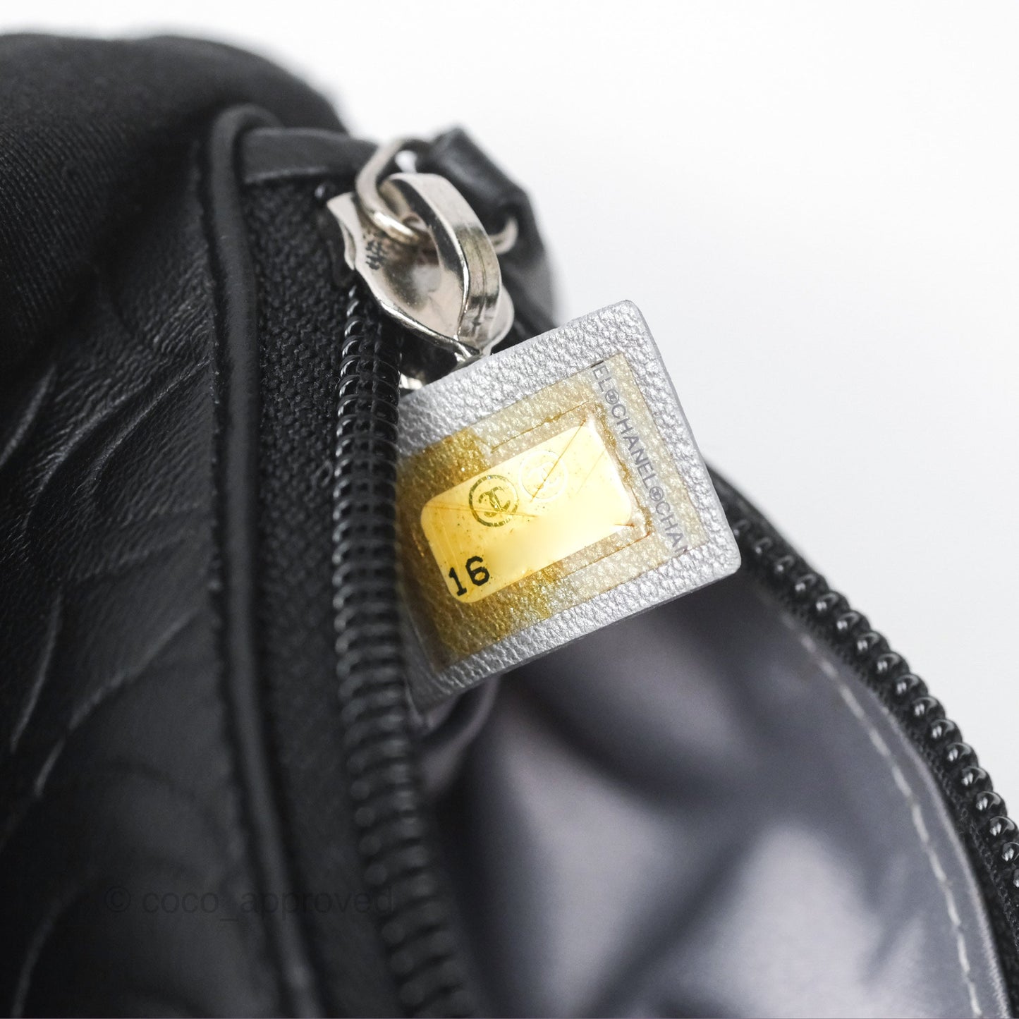 Chanel Key Holder Case Black Camellia Embossed Lambskin Silver Hardware