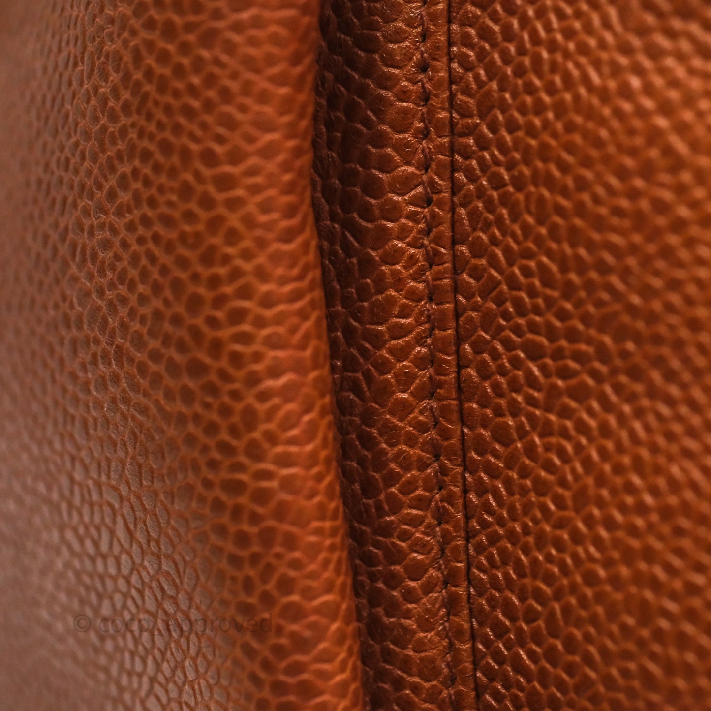 Chanel Vintage Tote Caramel Caviar 24K Gold Hardware