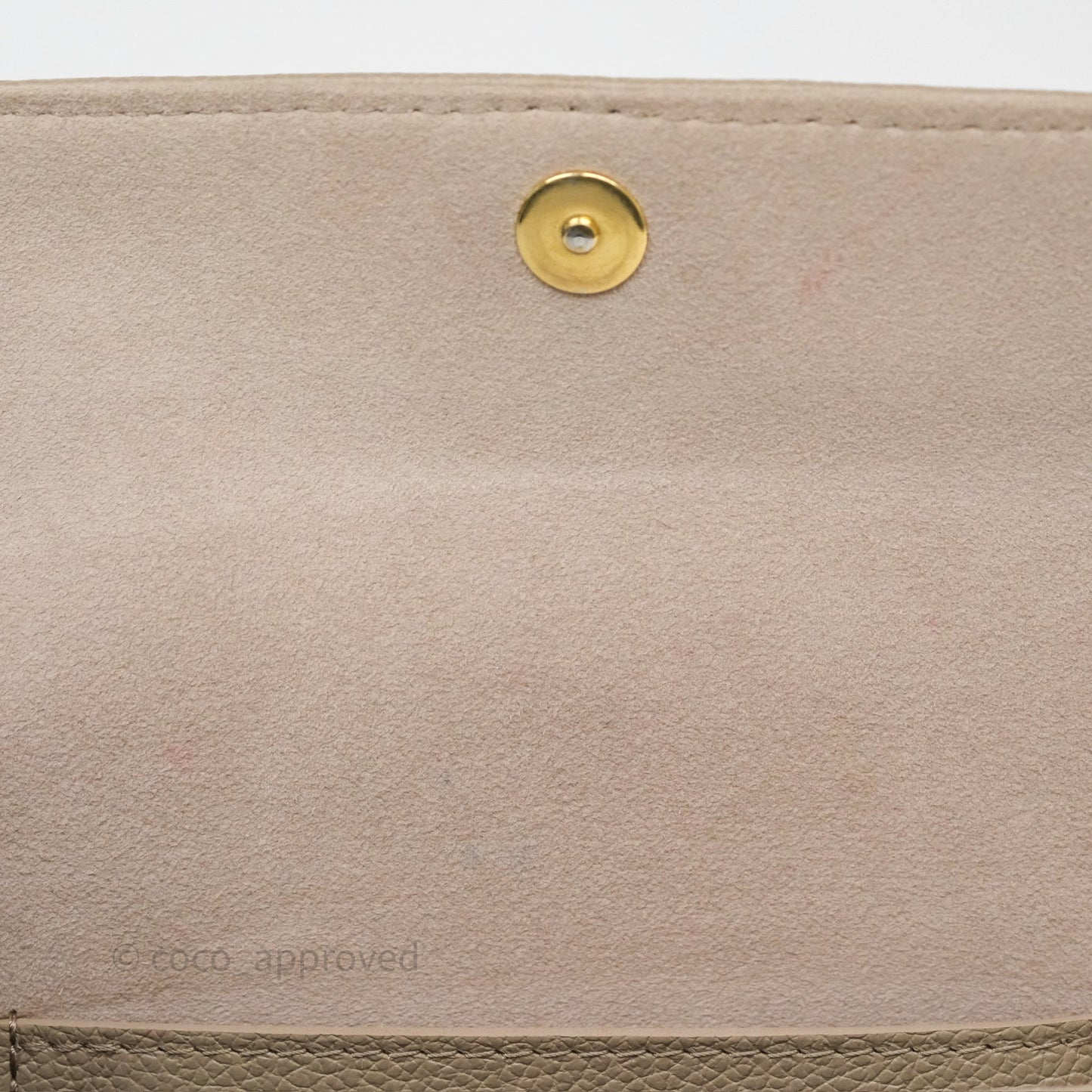 Louis Vuitton Ivy Wallet on Chain Monogram Empreinte Dove/Cream