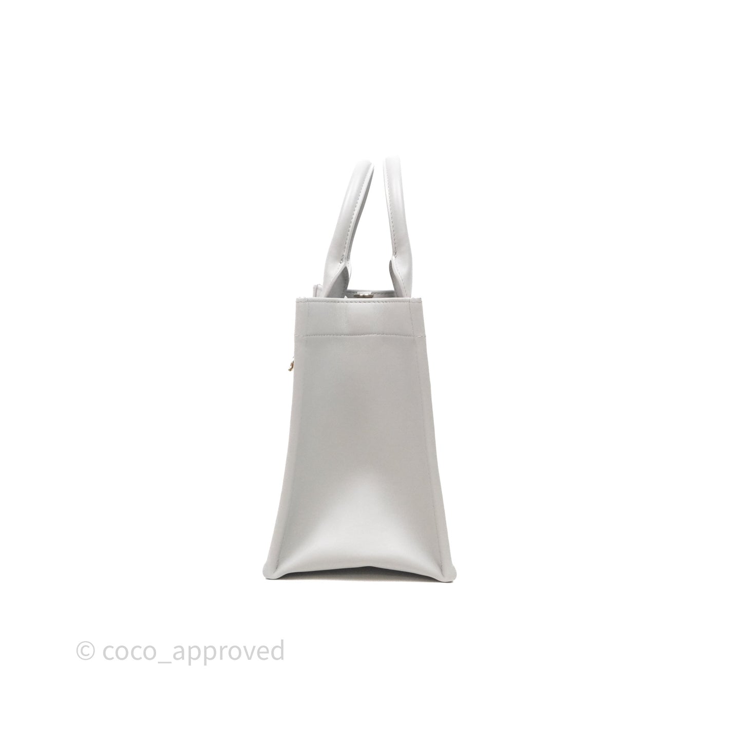 Christian Dior Small Dior Book Tote Cloud Gray Macrocannage Calfskin