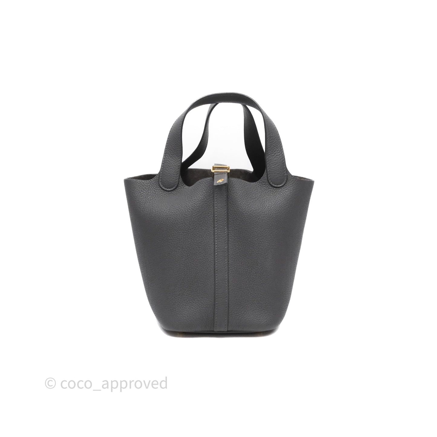 Hermès Picotin Lock 18 Graphite 88 Taurillon Maurice Gold Hardware
