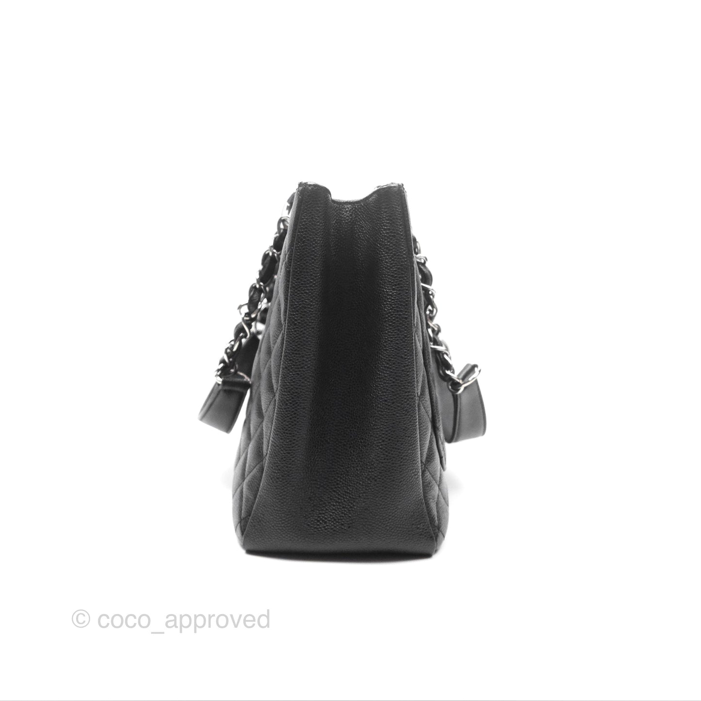 Chanel GST Black Caviar Silver Hardware