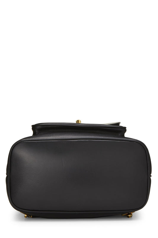 Chanel,  Black Quilted Lambskin Backpack Large, Black