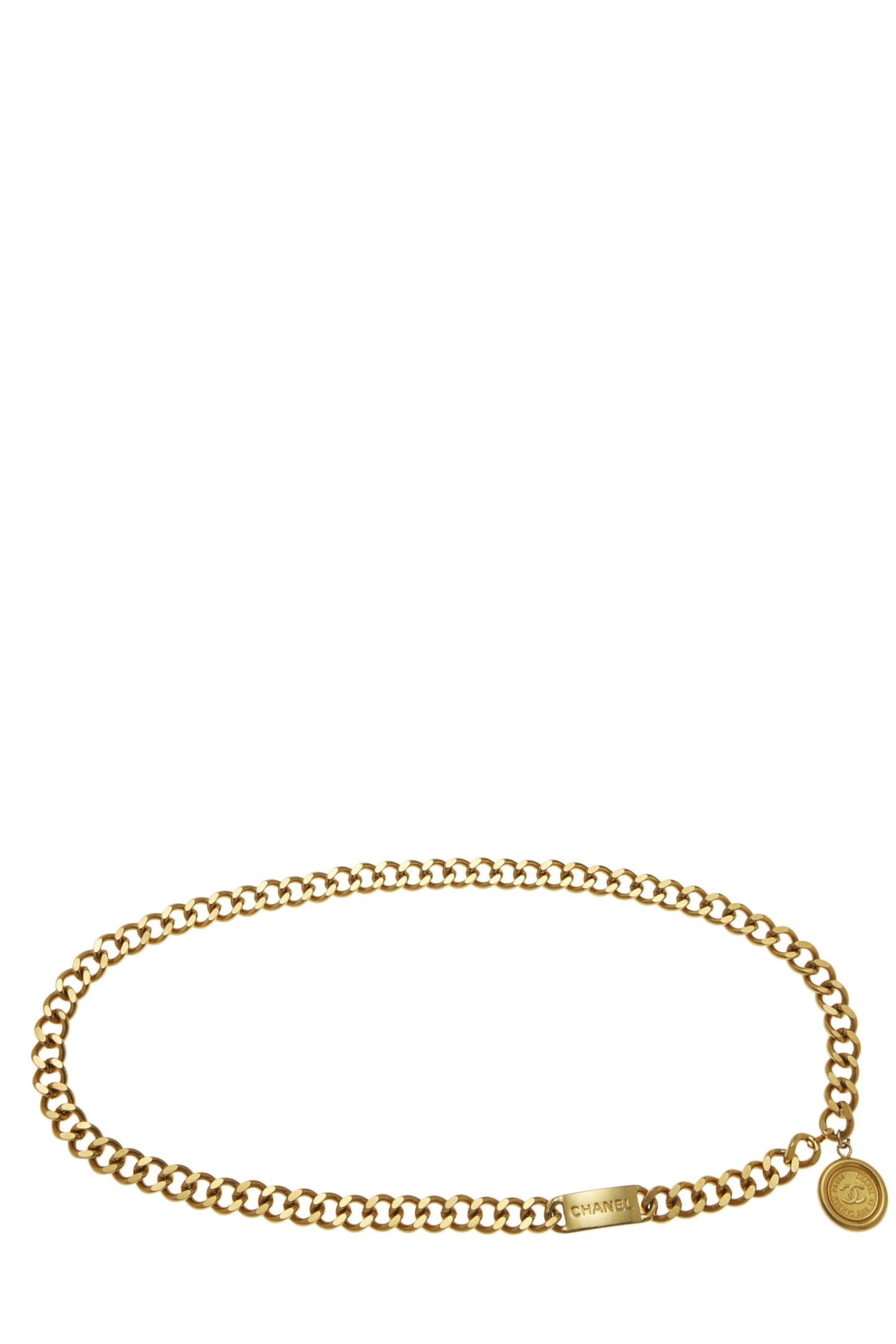 Chanel,  Gold 'CC' Chain Belt, Gold