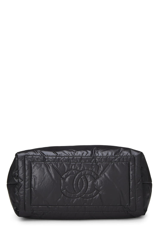 Chanel,  Black Nylon Coco Cocoon Tote Small, Black