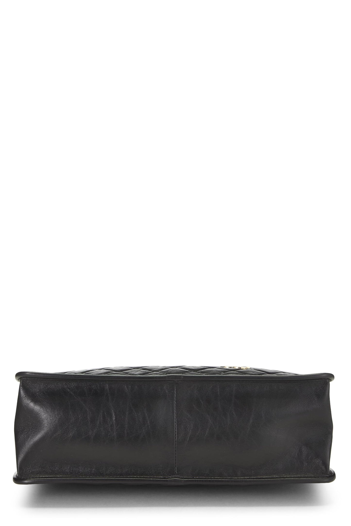 Chanel,  Black Calfskin Charms Shopping Bag Large, Black