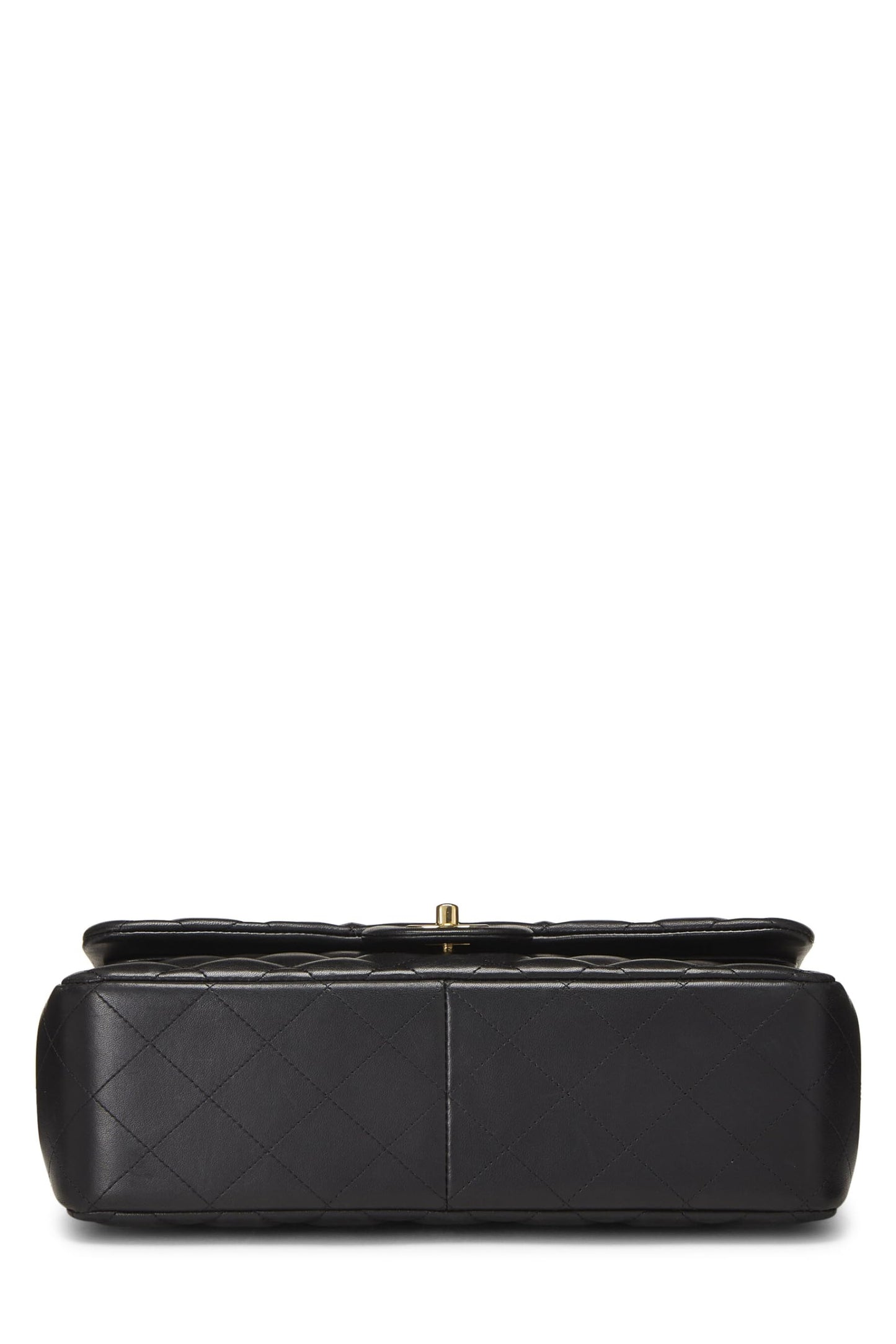 Chanel,  Black Quilted Lambskin New Classic Double Flap Jumbo, Black