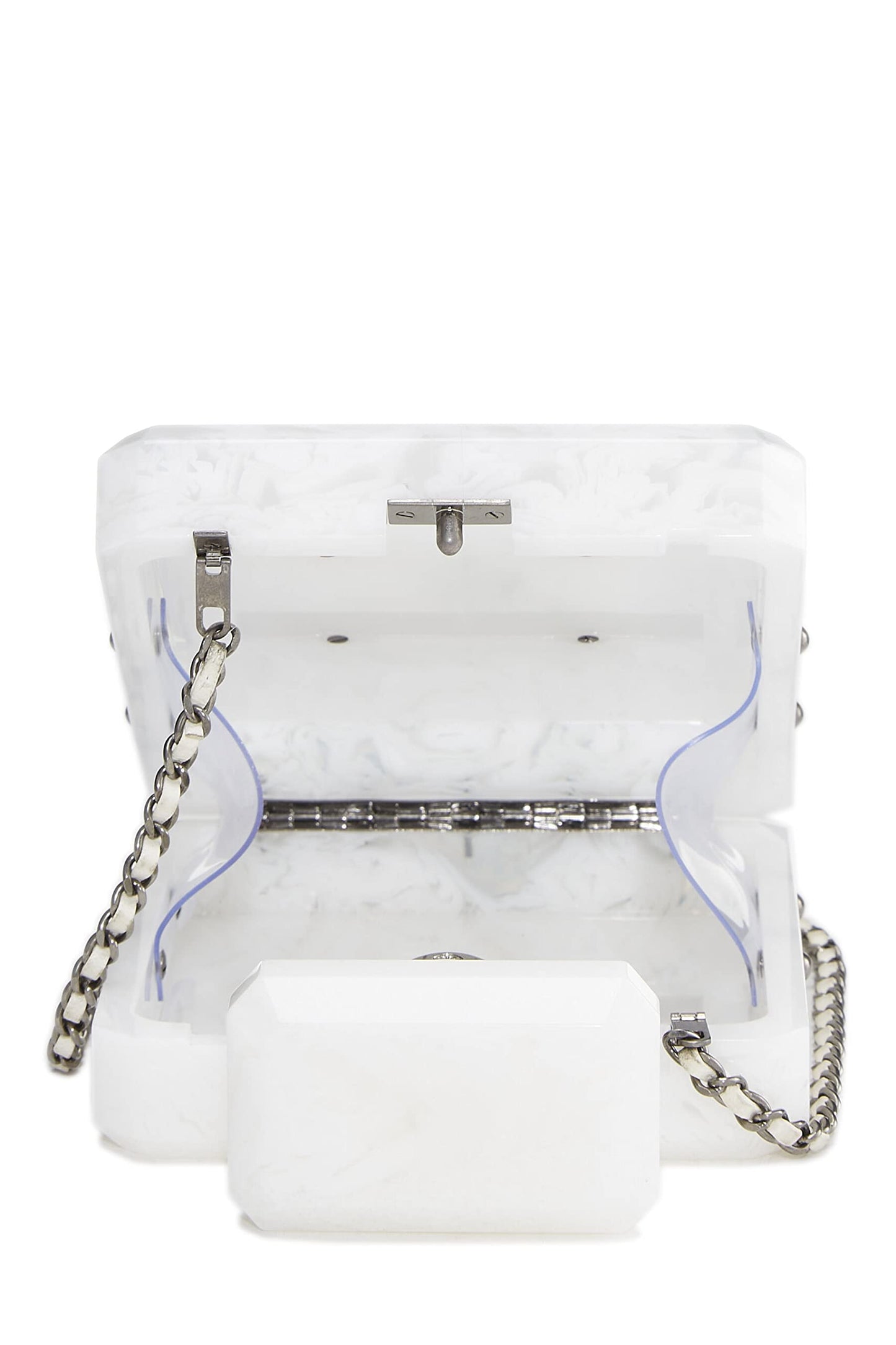 Chanel,  White Acrylic Perfume Minaudière, White