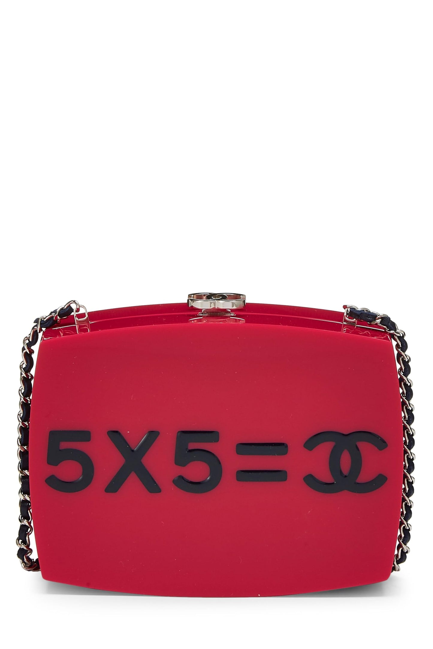Chanel,  Pink Acrylic '5x5=CC' Minaudière Mini Bag, Pink
