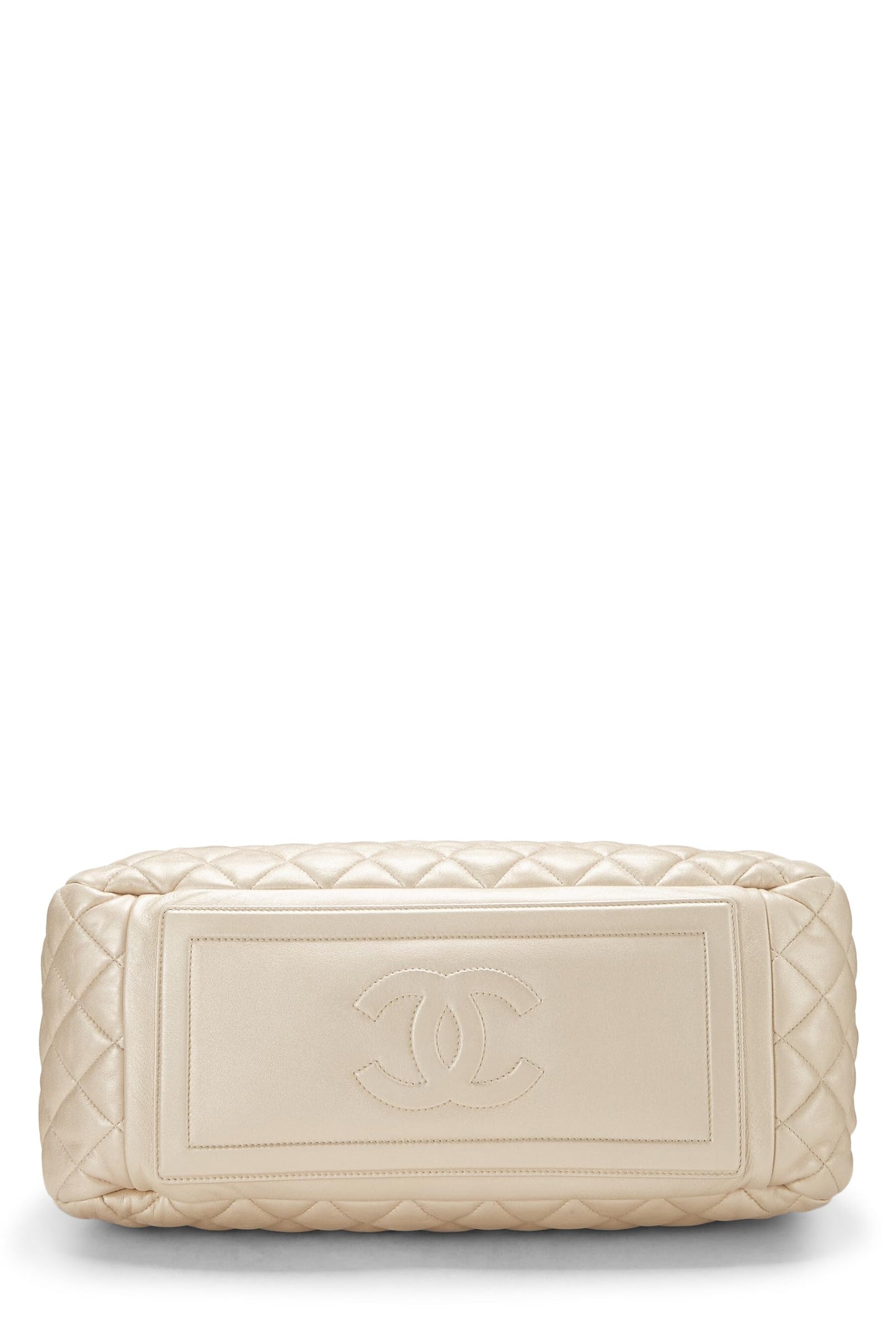 Chanel,  Gold Leather Coco Cocoon Bowling Bag, Gold