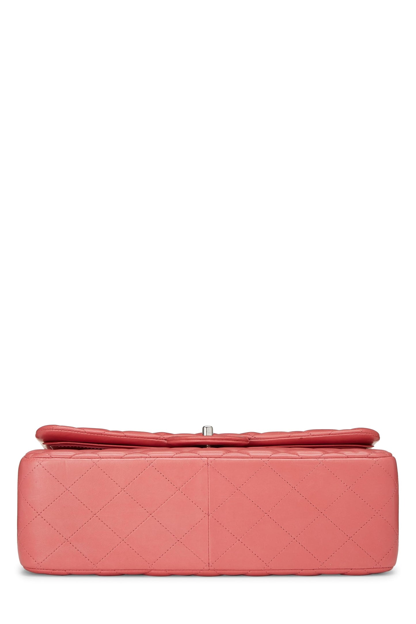 Chanel,  Pink Quilted Lambskin New Classic Double Flap Jumbo, Pink
