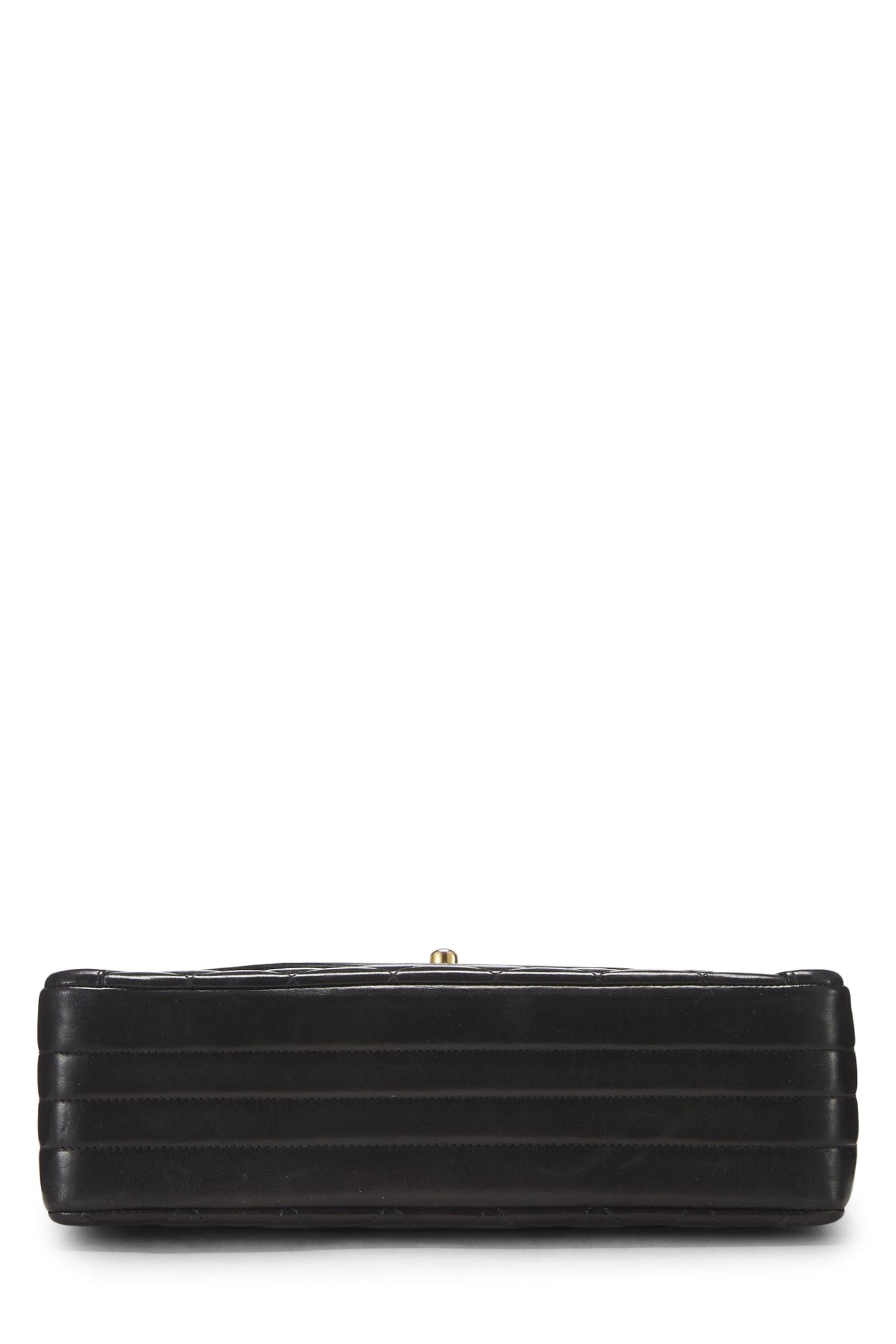 Chanel,  Black Quilted Lambskin Paris Limited Flap Medium, Black