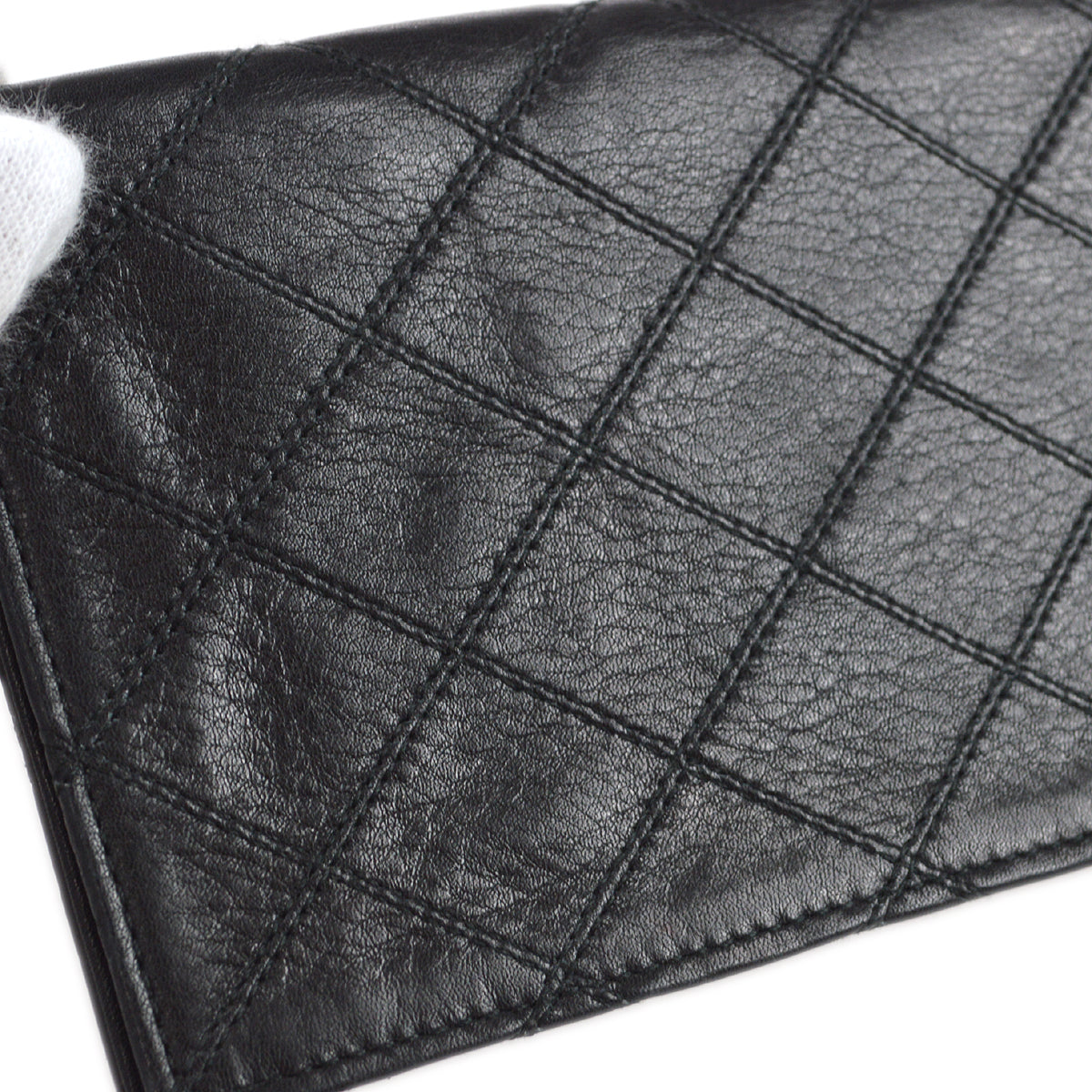 Luxury Chanel Bicolore Long Wallet Black Lambskin