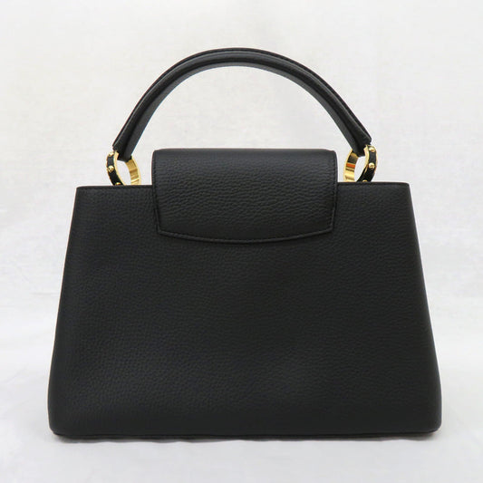 Louis Vuitton Capsine PM M53850 Flower Tinsel Handbag 2WAY Shoulder Bag Noir Black  Leather G    Quality Wood