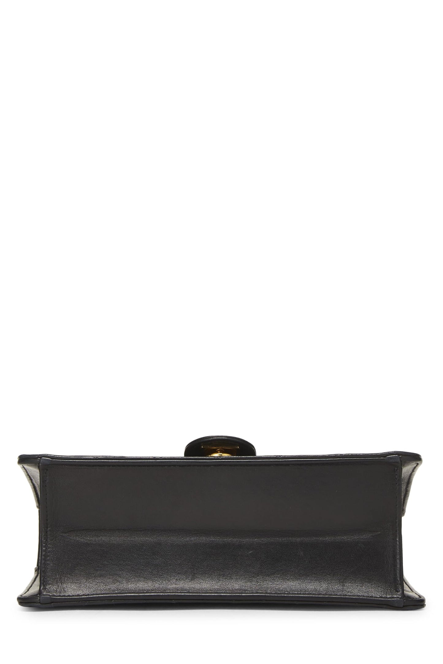 Chanel,  Black Quilted Lambskin Ex Flap Small, Black