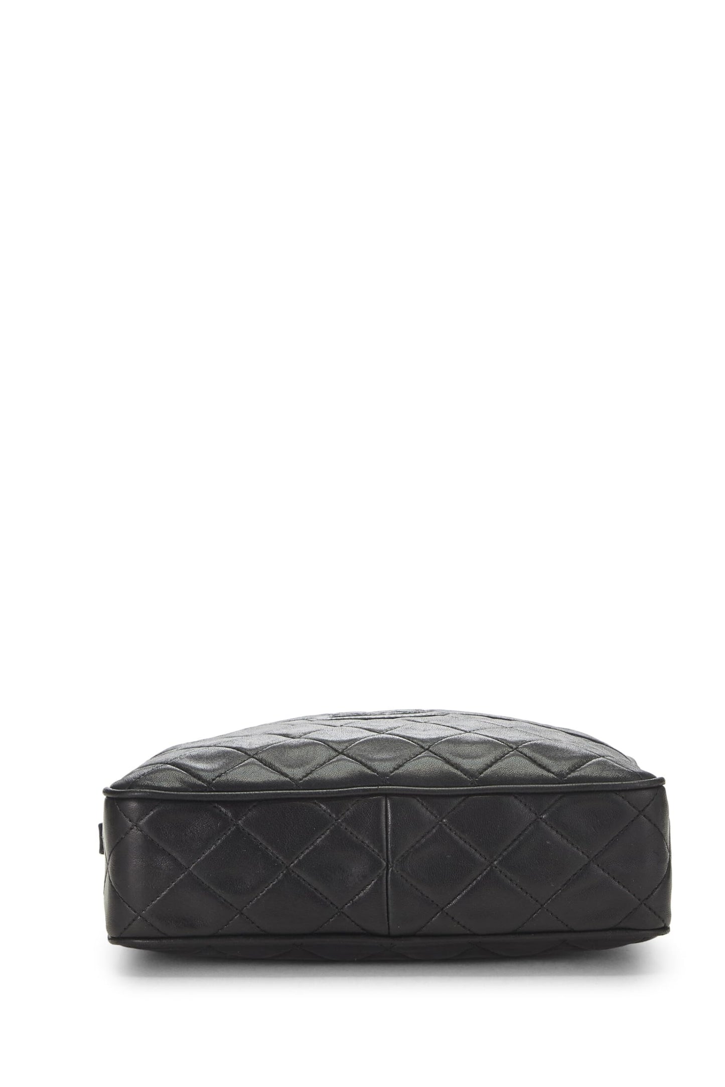 Chanel,  Black Quilted Lambskin Pocket Camera Bag Medium, Black