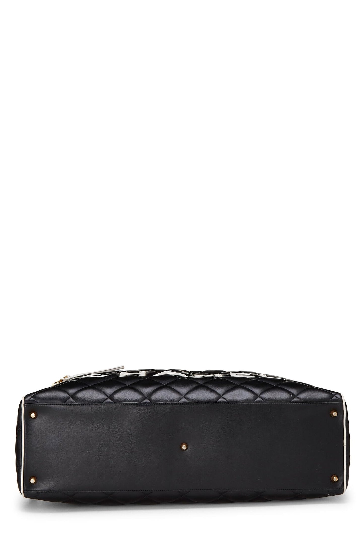 Chanel  Black Quilted Calfskin Bowler Large, Black