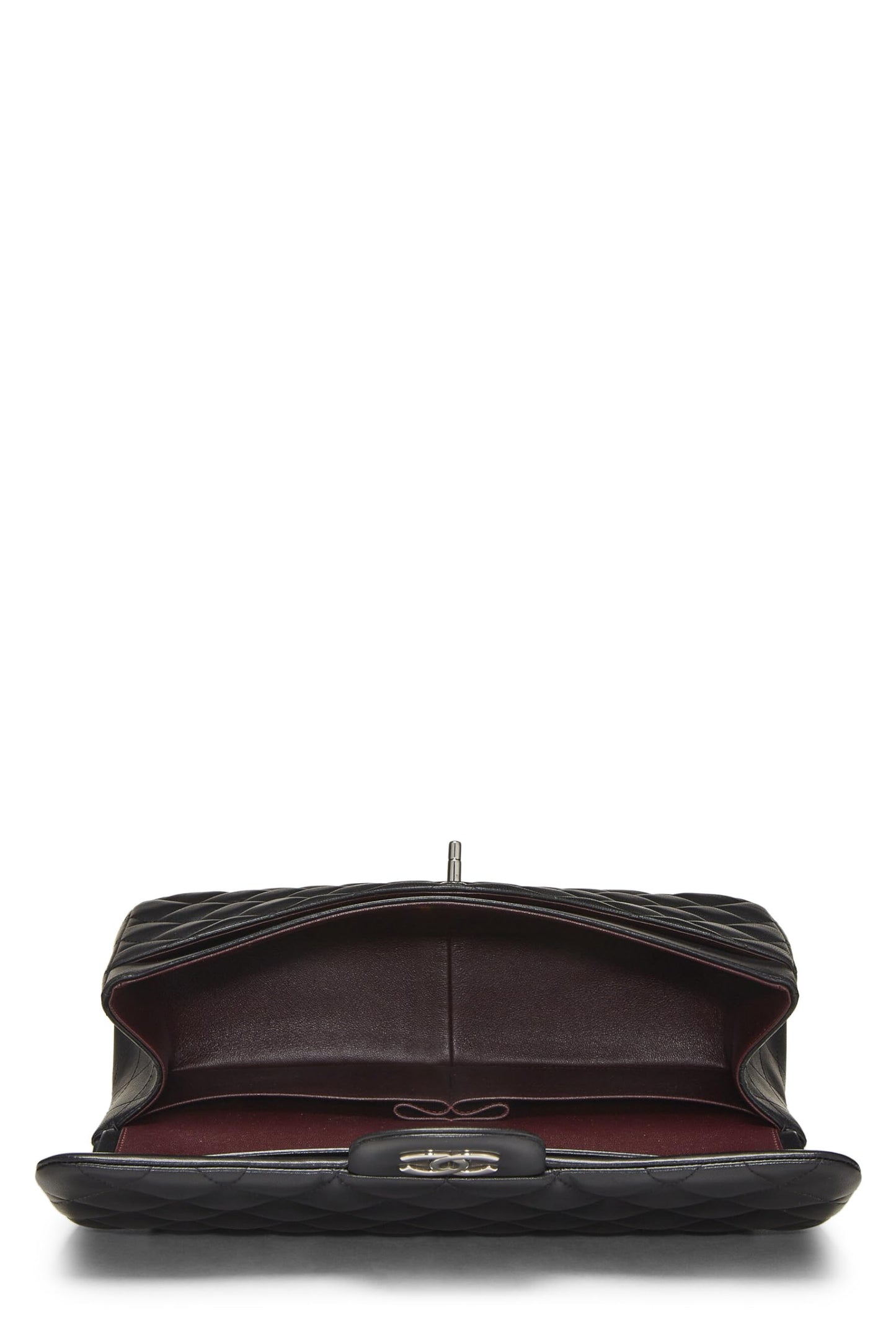 Chanel,  Black Quilted Lambskin New Classic Double Flap Jumbo, Black
