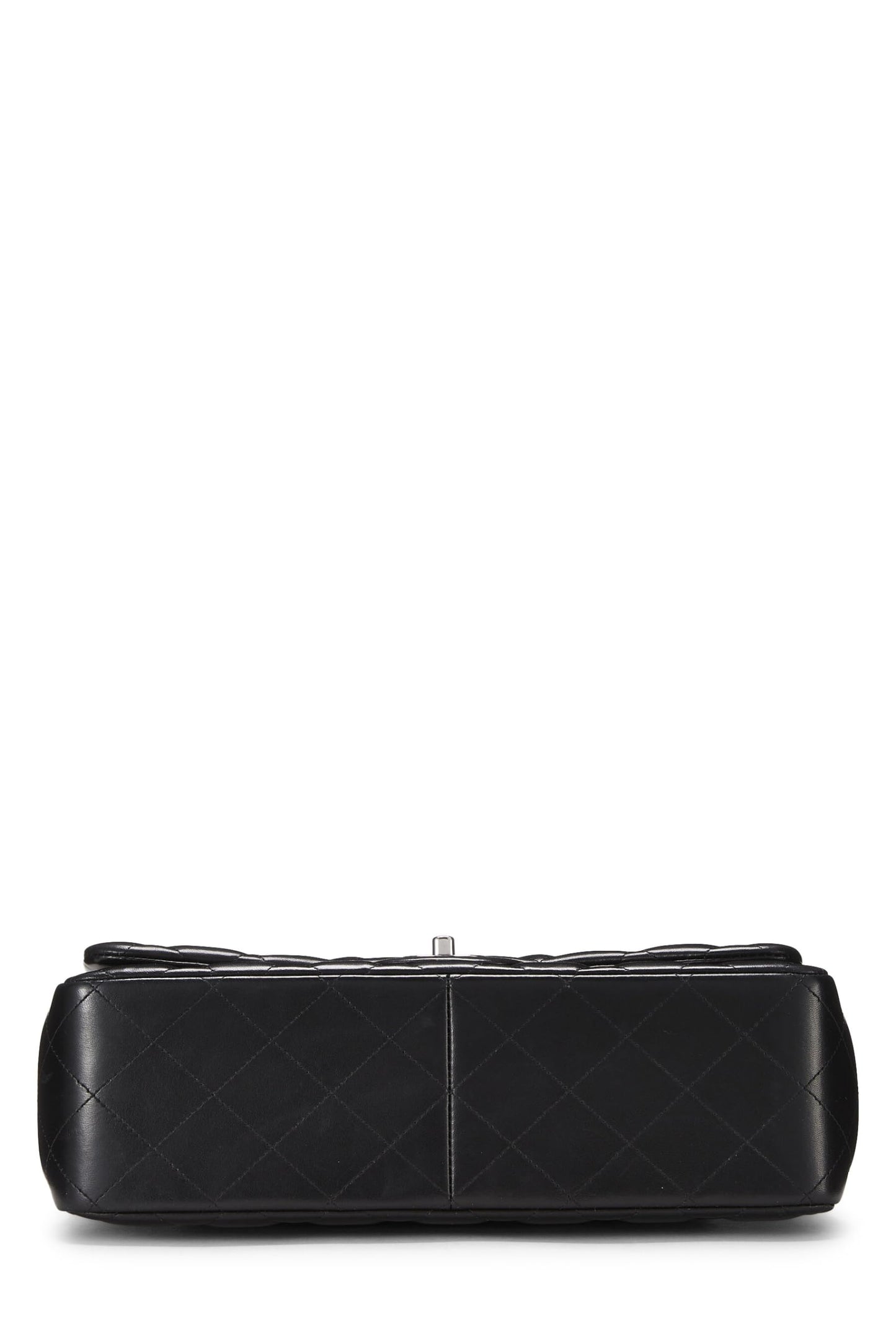 Chanel,  Black Quilted Lambskin New Classic Double Flap Jumbo, Black
