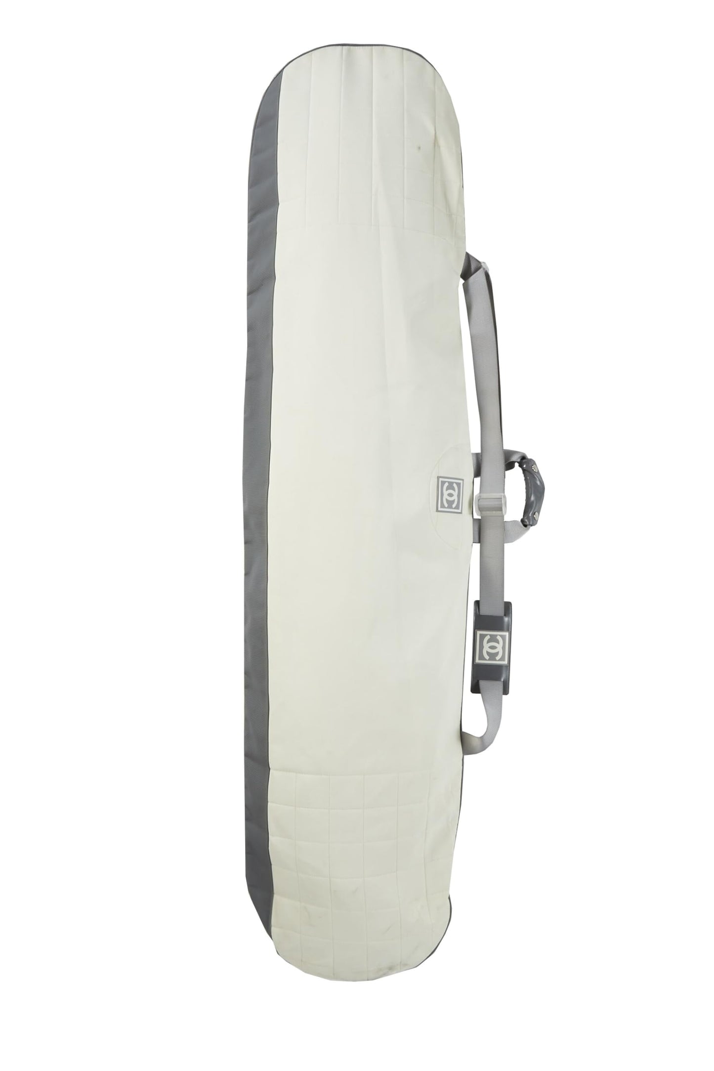 Chanel,  White Fiberglass 'CC' Sportline Snowboard, White