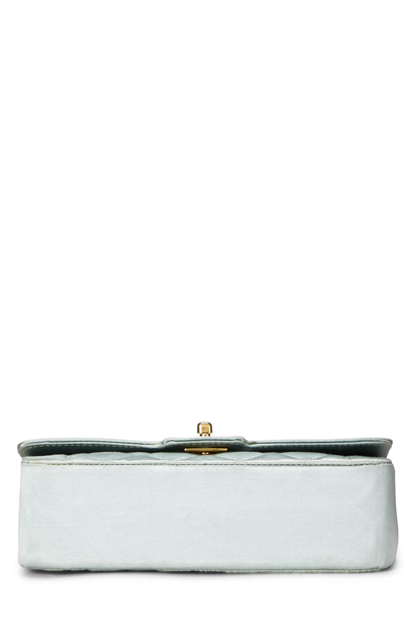 Chanel,  Blue Satin Border Tab Mini, Blue