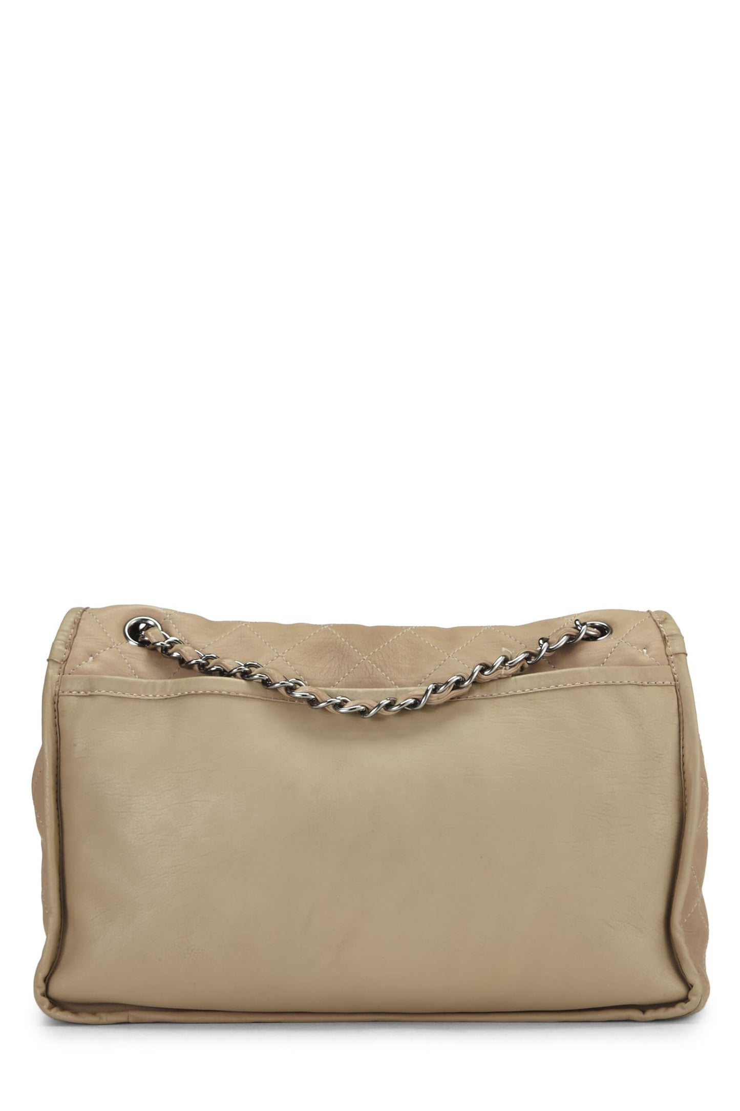 Chanel,  Beige Quilted Lambskin Natural Beauty Flap Bag Large, Beige