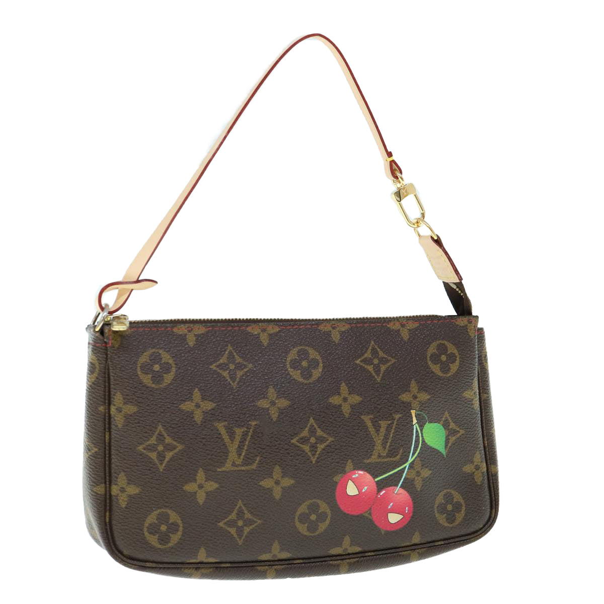 LOUIS VUITTON Monogram Cherry Pochette Accessoires Pouch M95008 LV 62001A