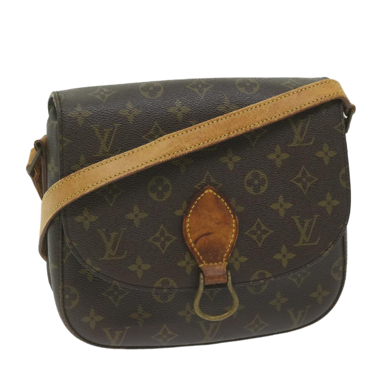LOUIS VUITTON Monogram Saint Cloud GM Shoulder Bag Vintage M51242 LV 62003
