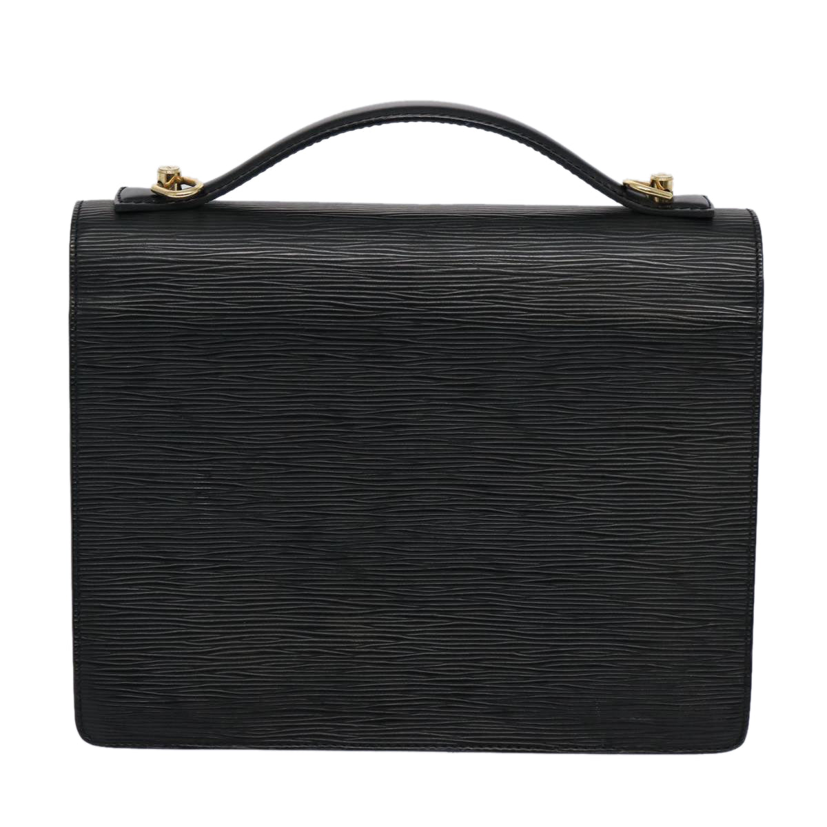 LOUIS VUITTON Epi Monceau 28 Hand Bag Black M52122 LV 62018