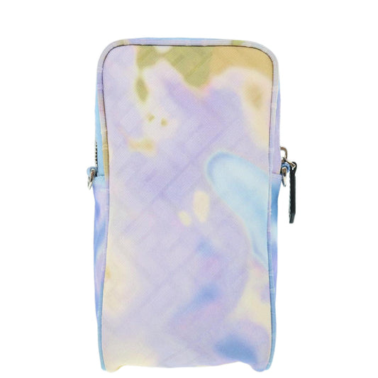 Luxury FendiZucca Canvas Shoulder Bag Light Blue62025A