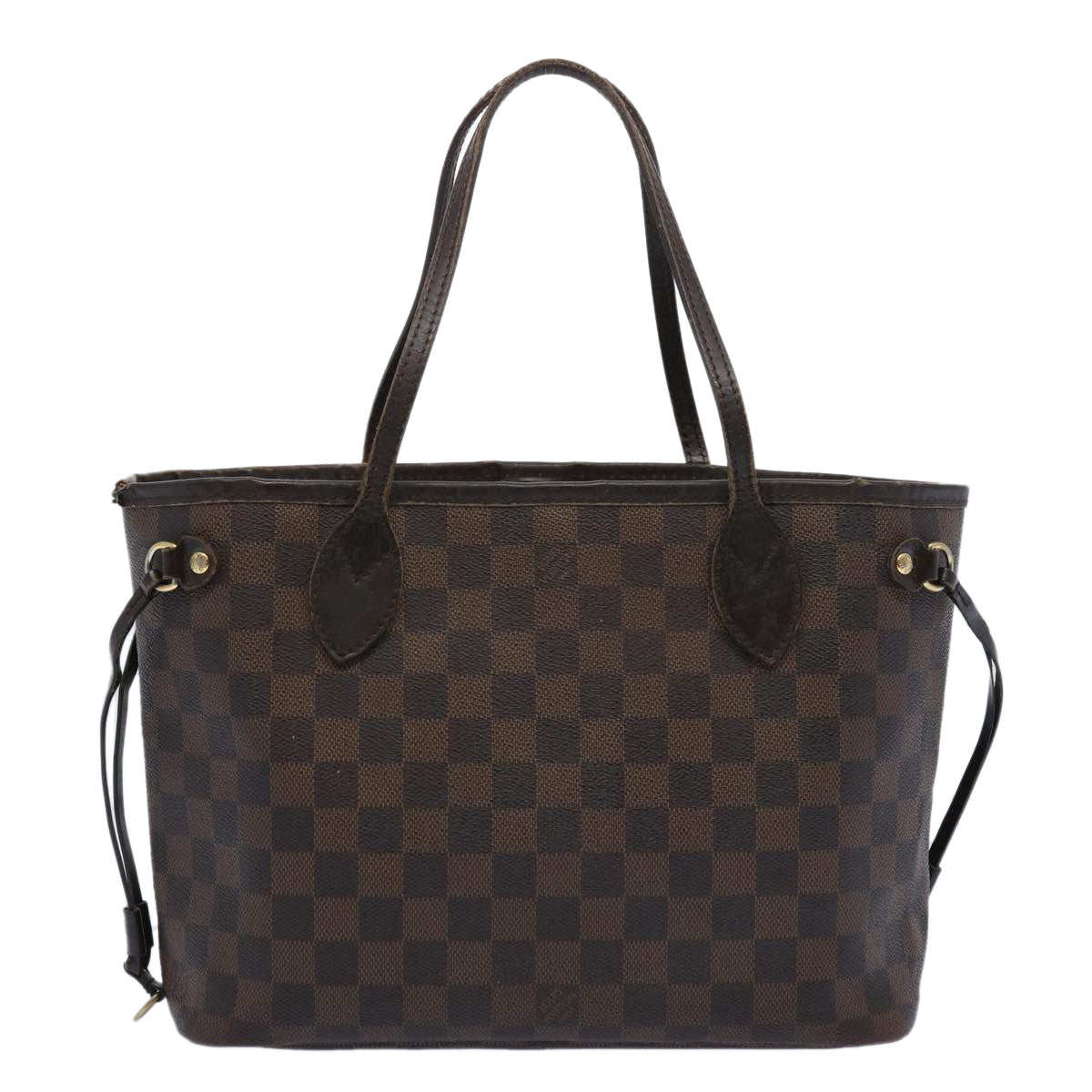 LOUIS VUITTON Damier Ebene Neverfull PM Tote Bag N51109 LV 62045