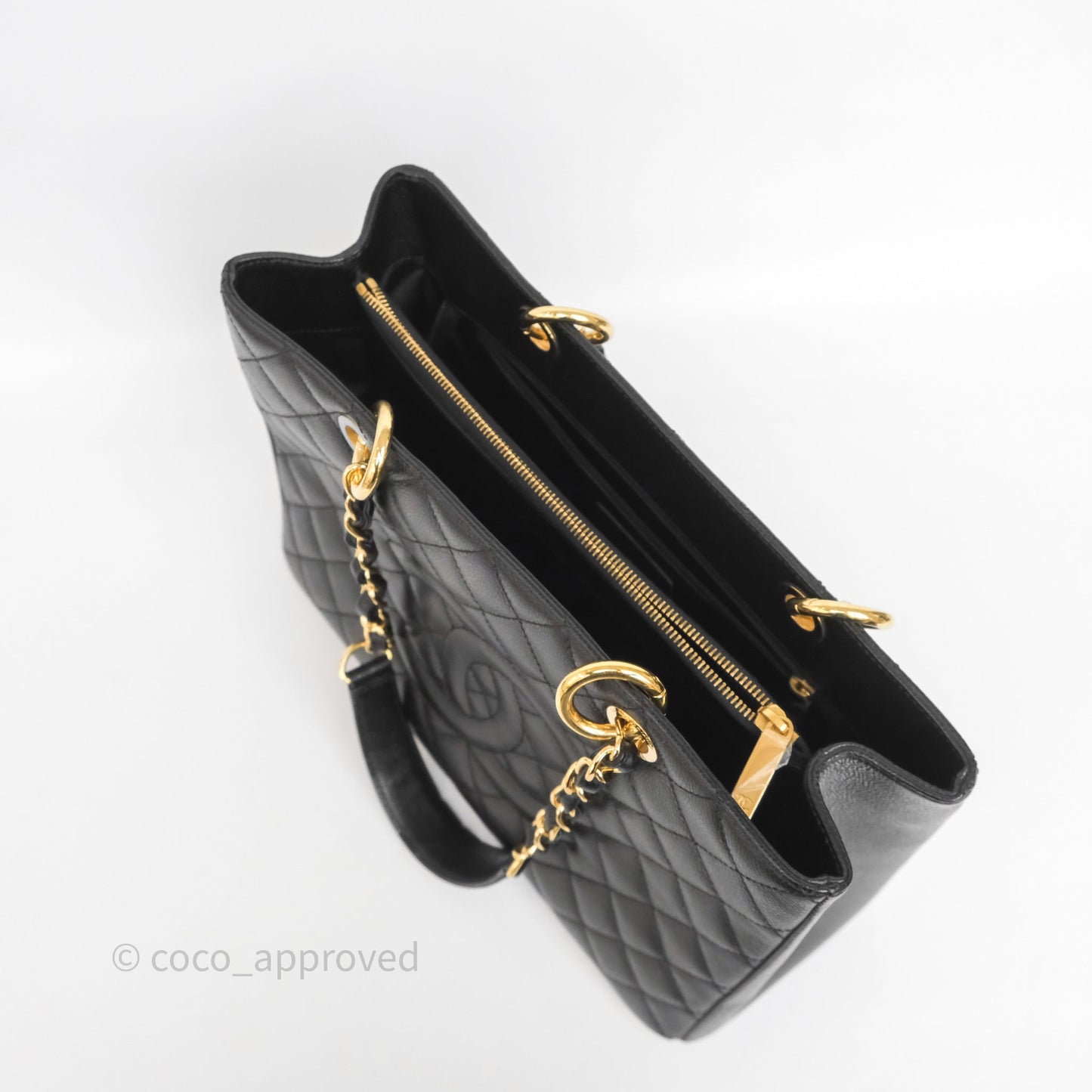 Chanel GST Black Caviar Gold Hardware